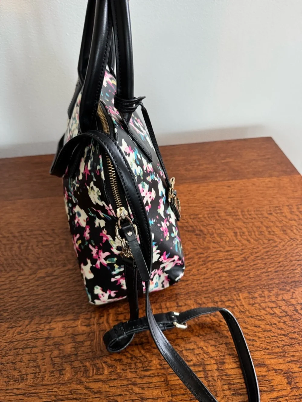 Kate Spade Brightwater Drive Small Rachelle Floral Satchel/Crossbody - EUC